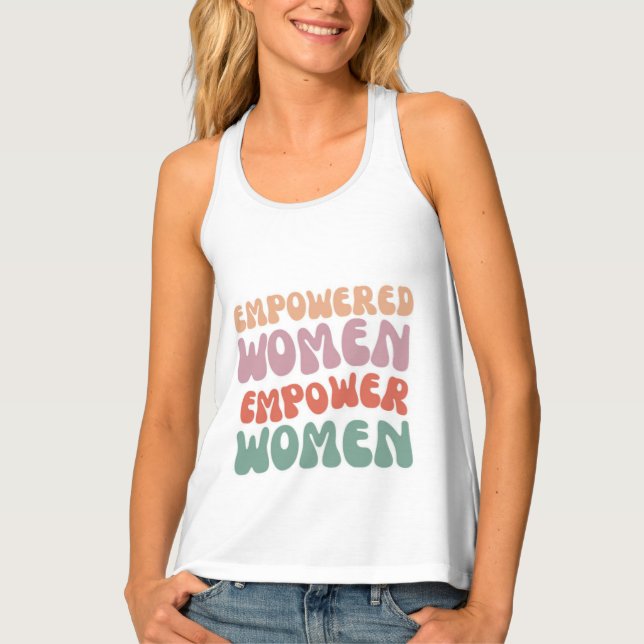 Empowered woman  tank top (Front)