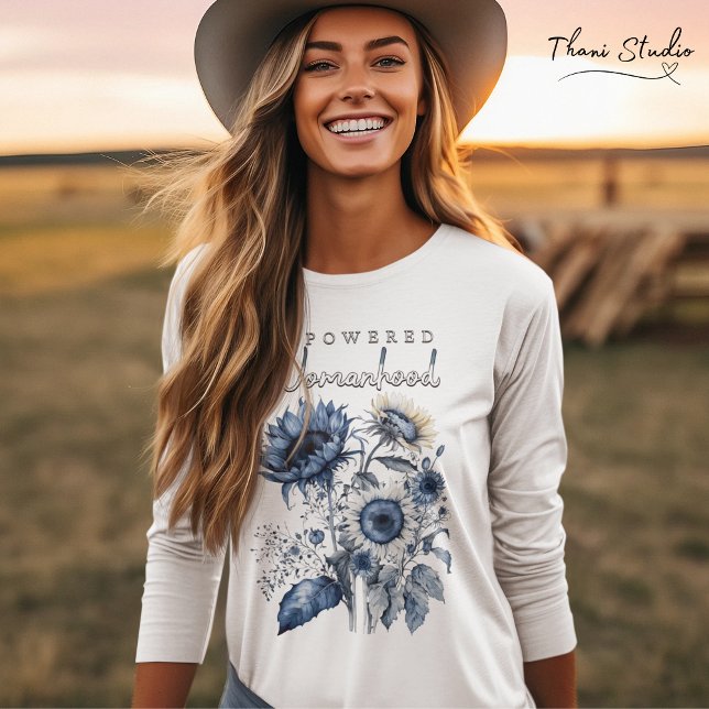 Empowered Womanhood Water Color Floral Inspiration T-Shirt (Creator Uploaded)