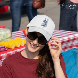 Empowered Womanhood Water Color Floral Inspiration Trucker Hat