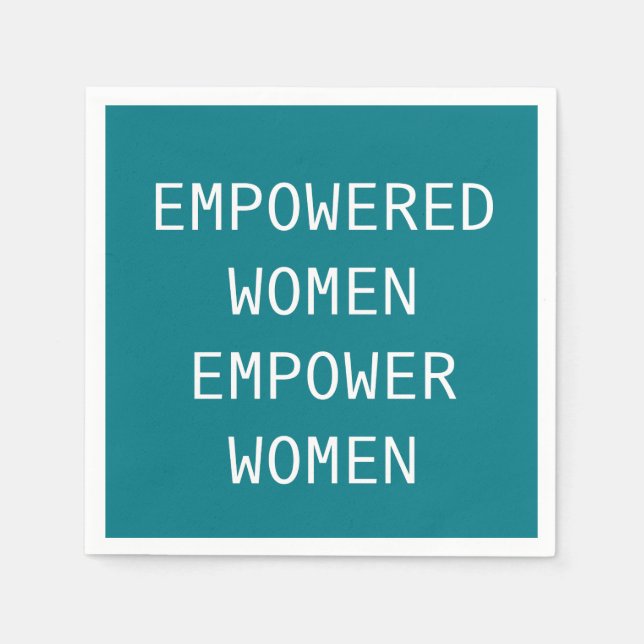 Empowered Women Empower Cool RBG Napkins (Front)