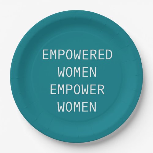 Empowered Women Empower Cool RBG Paper Plates