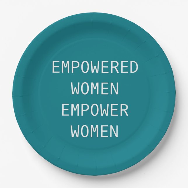 Empowered Women Empower Cool RBG Paper Plates (Front)