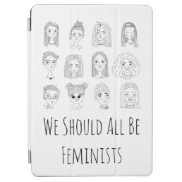 Empowered Women Empower Women Feminist Line art iPad Air Cover
