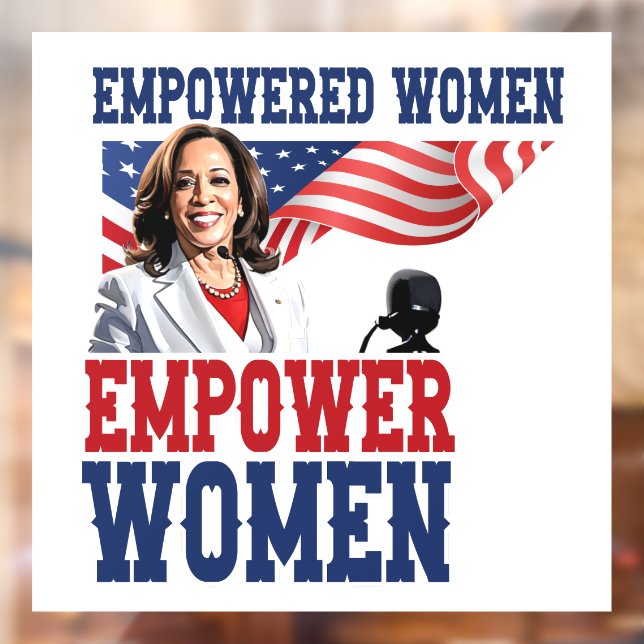 Empowered Women Empower Women Kamala Harris 2028 Window Cling (Sheet 2)