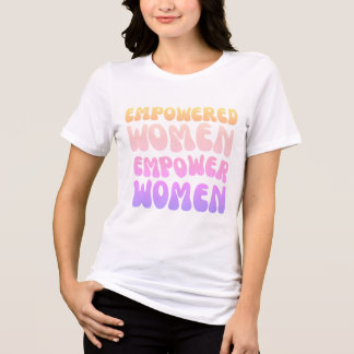 Empowered Women Empower Women Retro Vintage quote Tri-Blend Shirt