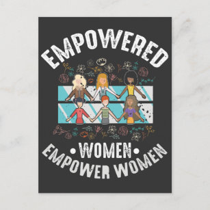 Empowered Women Feminist Inspirational Feminism Postcard