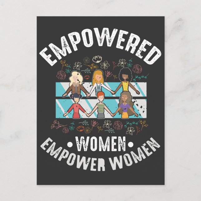 Empowered Women Feminist Inspirational Feminism Postcard (Front)