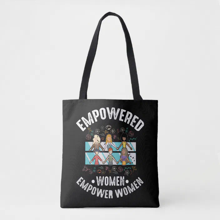 Gift For Her Floral Tote Reusable Bag Feminist Gift Girl Power Tote Bag Tote Bags Feminist Tote Bag Feminism Grocery Bag Book Bag