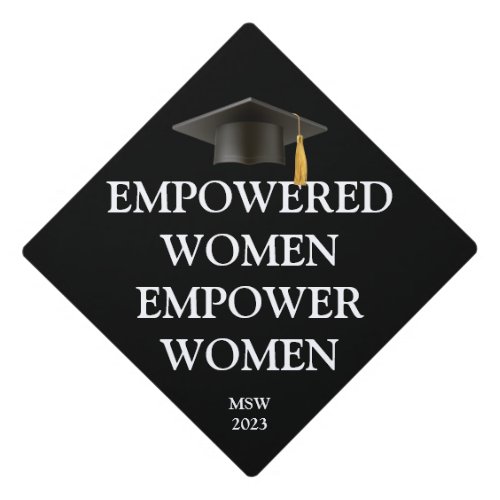 Empowered Women Graduation Cap Topper
