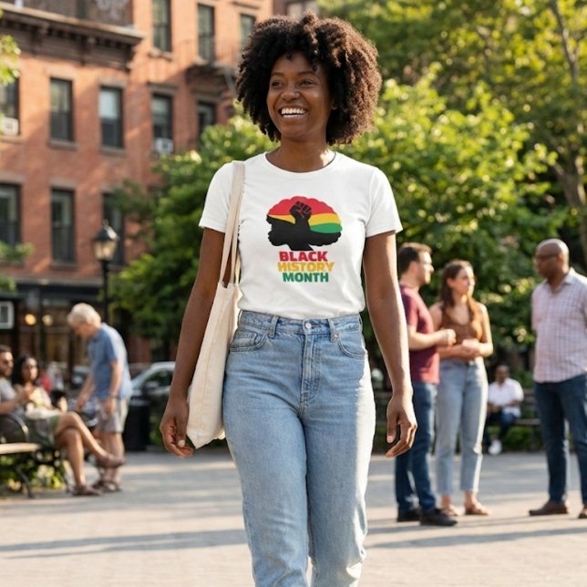 Empowering  Afro  Woman  T-Shirt (Empowering Afro Woman )