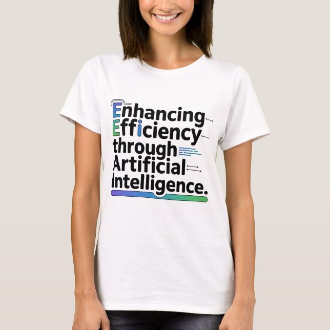 "Empowering AI Efficiency T-Shirt | Tech Team (Front)