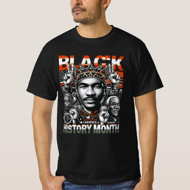 Empowering Black History Month  T-Shirt (Front)
