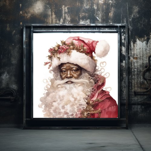 Empowering Black Santa Poster