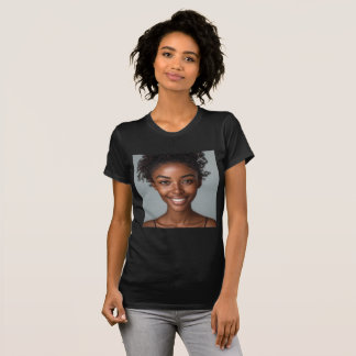 Empowering Black Woman Portrait Graphic Tee