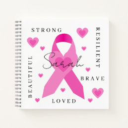 Empowering Breast Cancer Spiral Notebook