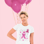 Empowering Breast Cancer T-shirt<br><div class="desc">I created this design in honor of a special friend of mine. This empowering breast cancer t-shirt would make a wonderful care package gift! Matching collection available!</div>