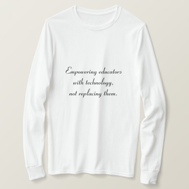 Empowering Educators with Style:Women’s Long-Sleev T-Shirt (Design Front)