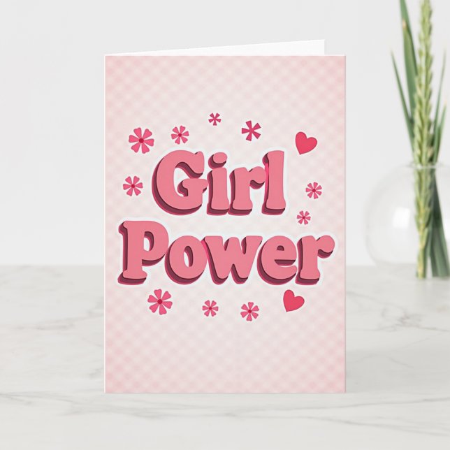 Empowering Girl Power Card (Front)