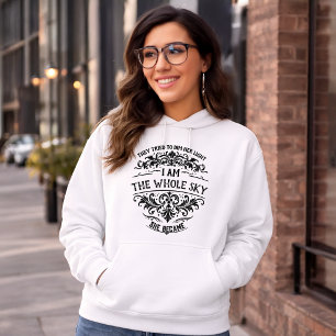 Empowering I Am the Whole Sky Womens Vintage Hoodie