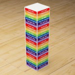 Empowering Pride Wine Gift Box<br><div class="desc">Celebrate pride with these colorful and empowering wine gift boxes!</div>