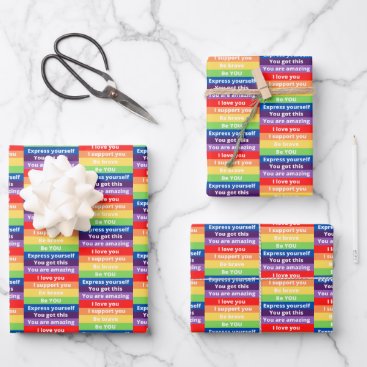 Empowering Pride Wrapping Paper Sheets