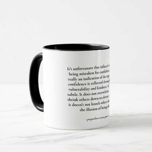 Empowering quote mug (Front Left)