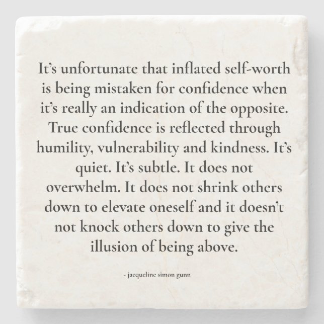 Empowering quote stone coaster (Front)