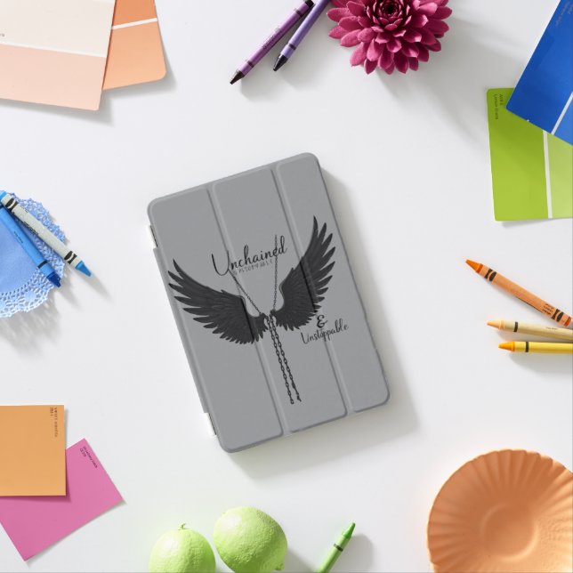Empowering Snake & Wing Design iPad Mini Cover (In Situ)