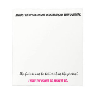 Empowering Thoughts Notepad