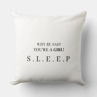 Empowering Throw Pillow for Girls’ Rooms
