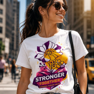 Empowering & Trendy Designed Tri-Blend Shirt