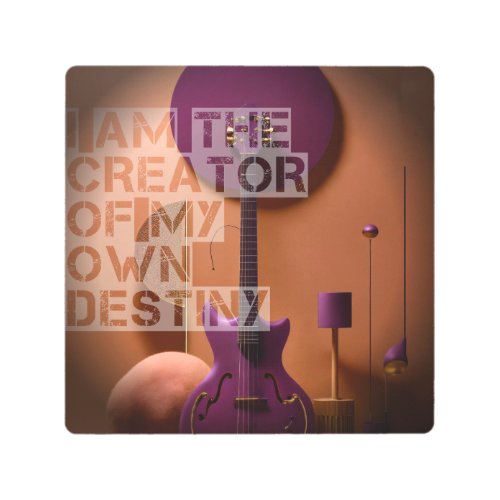 Empowering Vision I Am the Creator of My Own De Metal Print