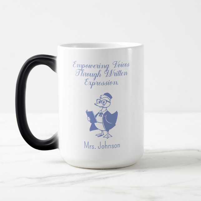 Empowering Voices Through Written Expression Color Morph Mug (Left)