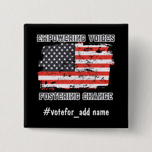 Empowering Voices US 2024 Election Vote President Button