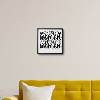 Empowering Women Wall Art Peel And Stick Photo Tile