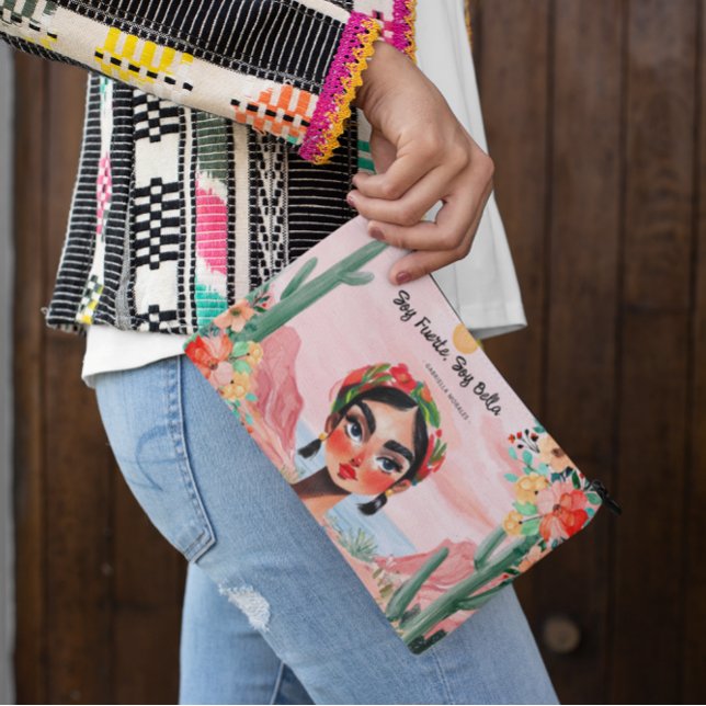 Empowerment in Bloom: Personalized Monogram Accessory Pouch (Creator Uploaded)