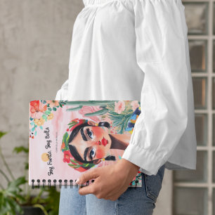 Empowerment in Bloom: Personalized Monogram Notebook