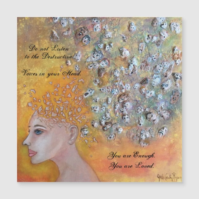 Empowerment Surreal Art Magnetic Card (Front)