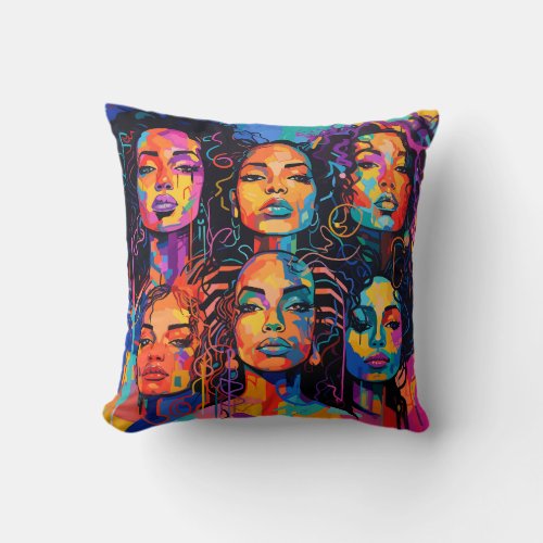 Empowerment Through Art Throw Pillow