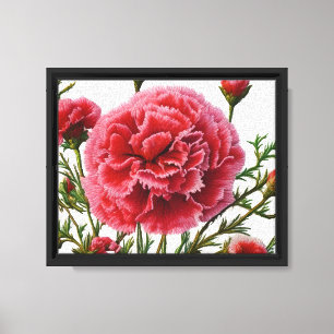 Empowerment Through Carnation Energy Canvas Print