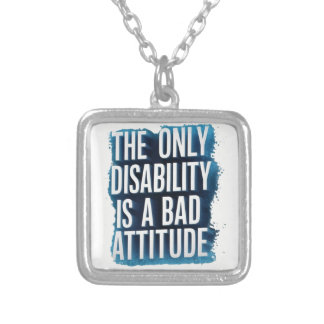 Empowerment Through Positivity / Atr Empowerment Silver Plated Necklace