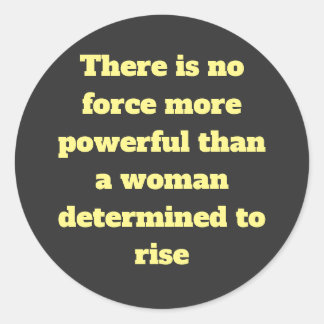 Empowerment Words for women on Classic Round Sticker