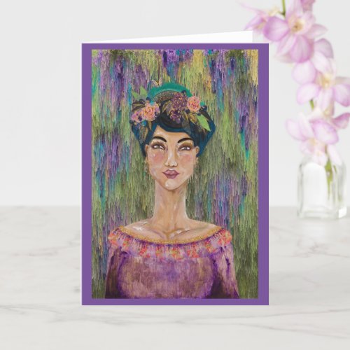 Empress Amethyst Asian Noblewoman Queen Card