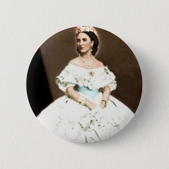 Empress Carlota Pinback Button (Front)