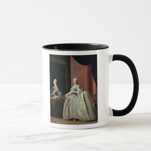 Empress Catherine II before the mirror 1779 Mug