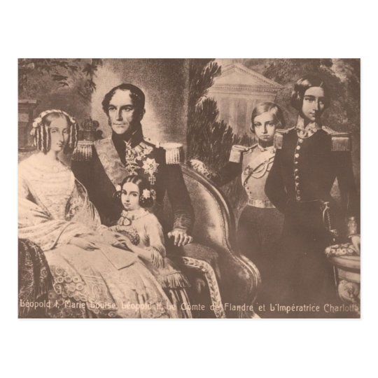Empress Charlotte of Mexico & family #004M Postcard