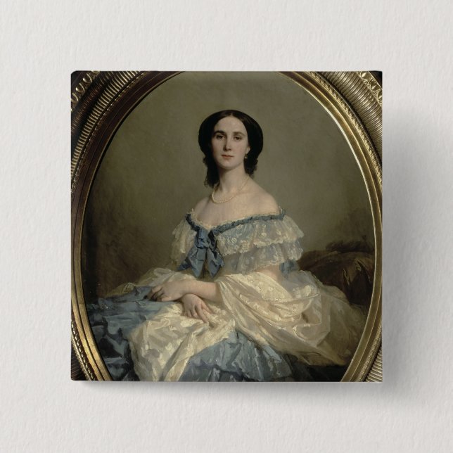 Empress Charlotte of Mexico Pinback Button (Front)
