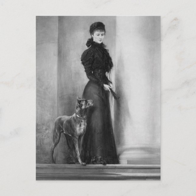 Empress Elisabeth Austria - Sissi, Sisi with dog Postcard (Front)