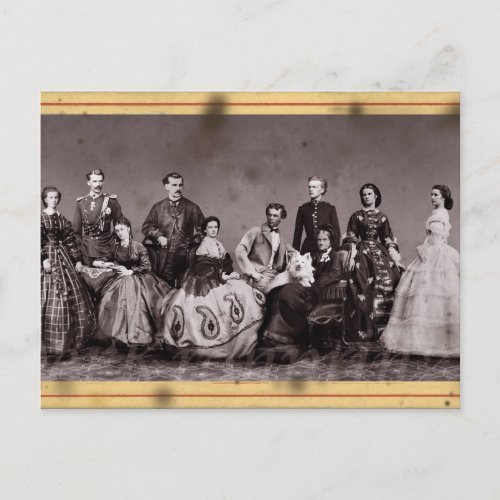 Empress Elisabeth of Austria with her family Postcard