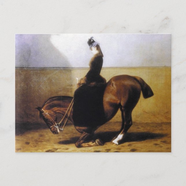 Empress Elisabeth riding horse sidesaddle #027SS Postcard (Front)